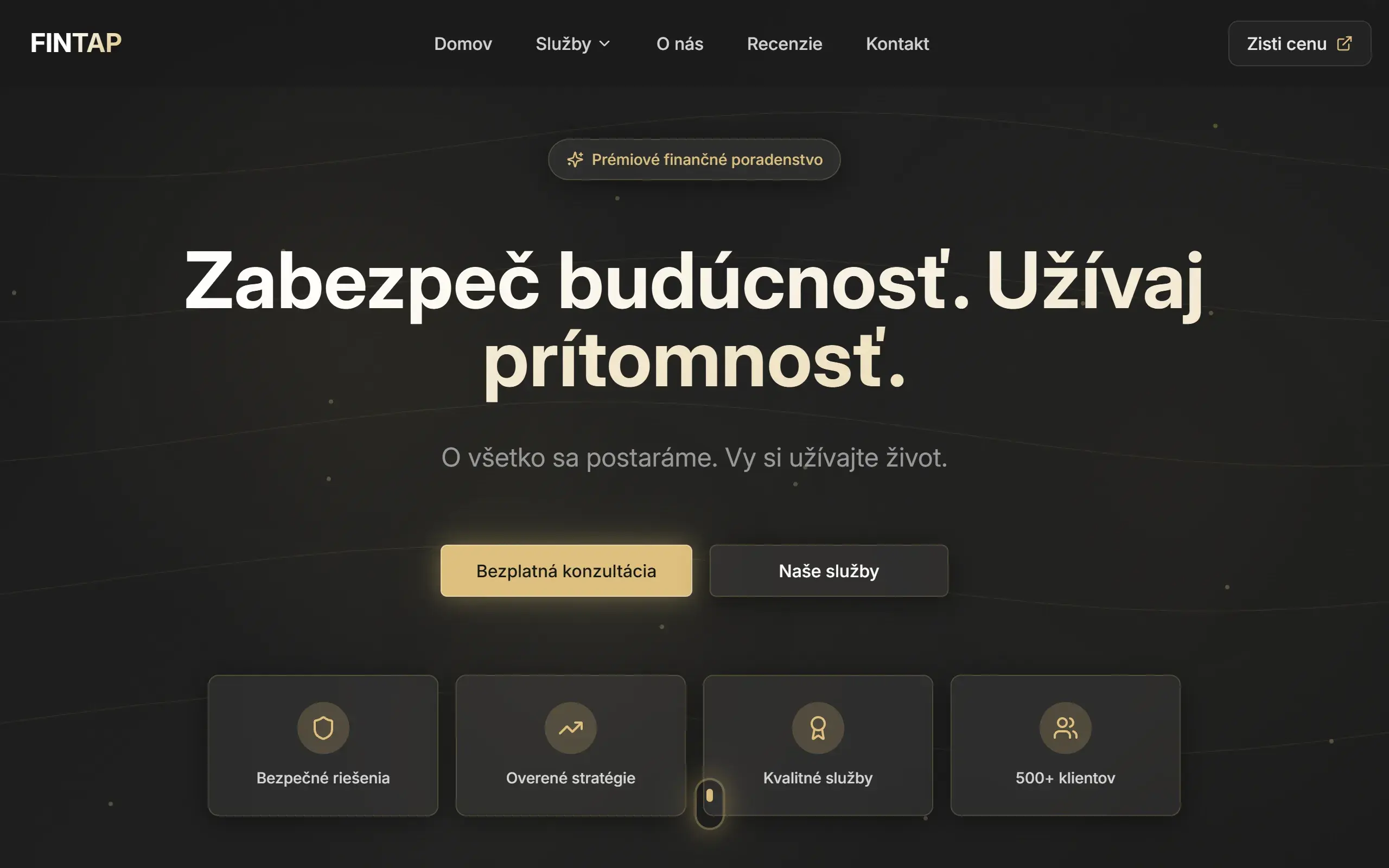 Web FINTAP na počítači
