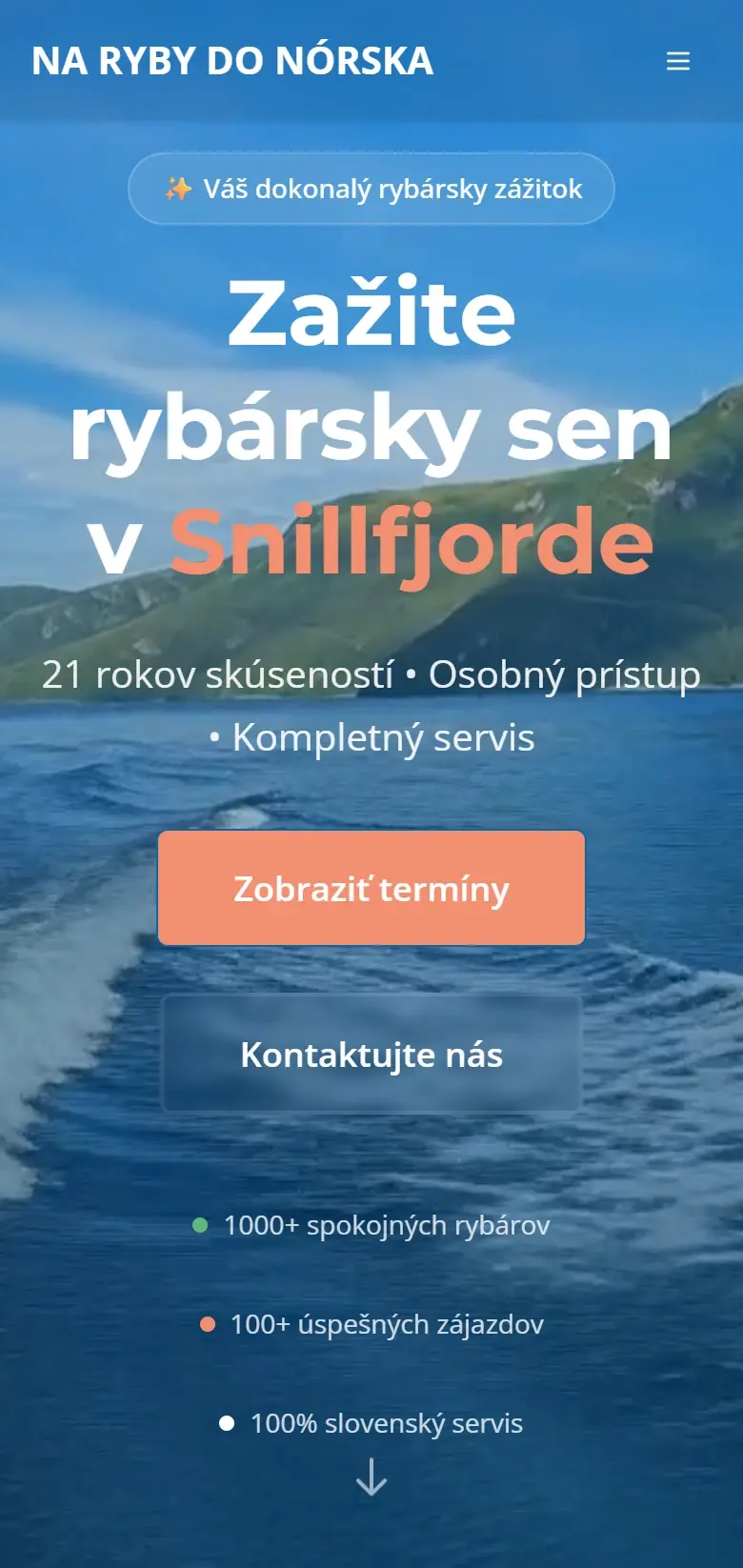 Ukážka webu narybydonorska.sk