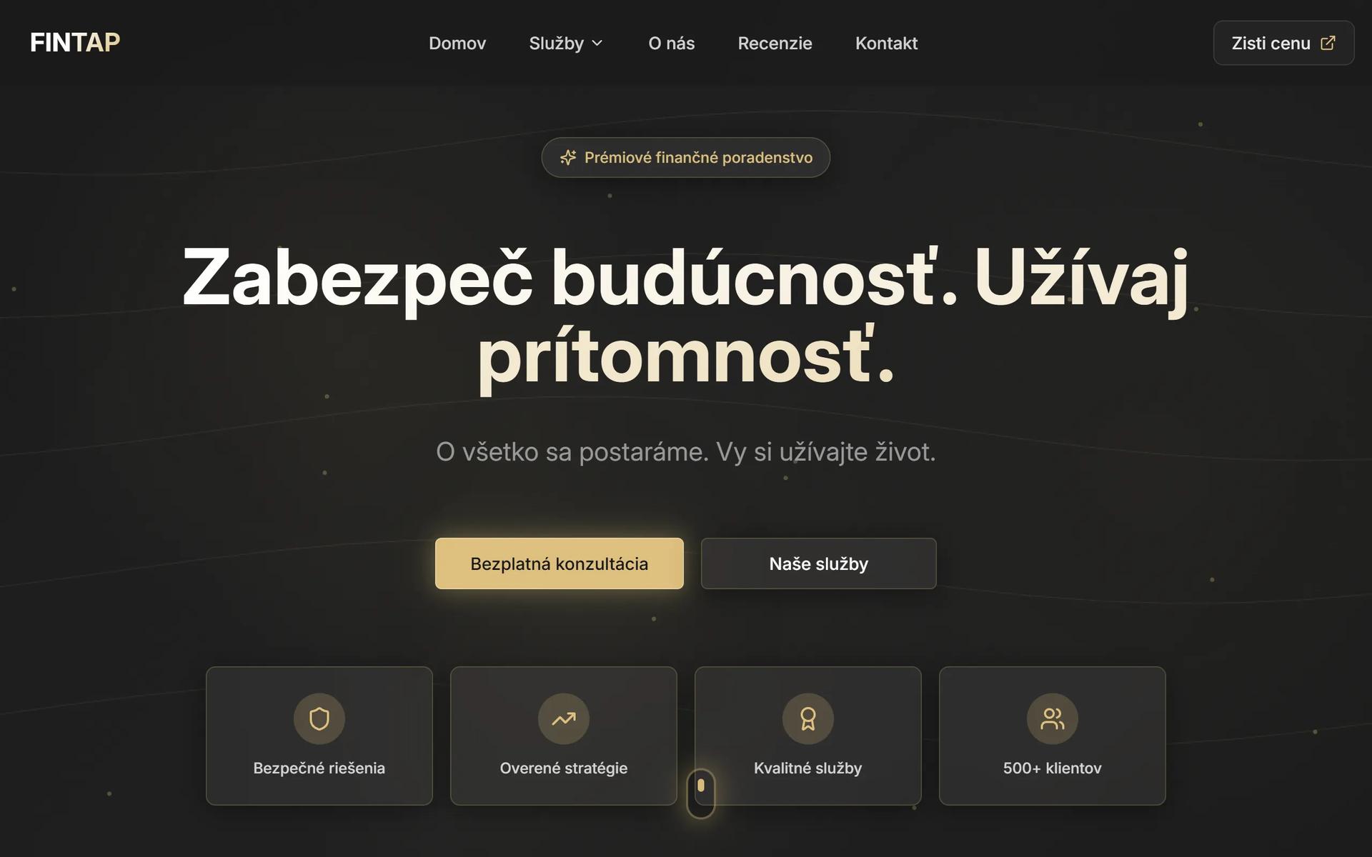Web FINTAP na počítači